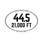 R2R2R Mileage & Elevation Sticker | South Kaibab x North Kaibab x Bright Angel