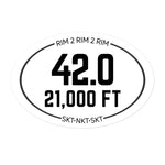 R2R2R Mileage & Elevation Sticker | South Kaibab x North Kaibab x South Kaibab