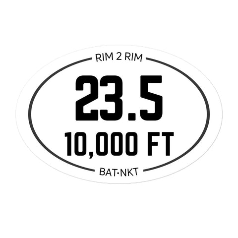 R2R Mileage & Elevation Sticker | Bright Angel x North Kaibab